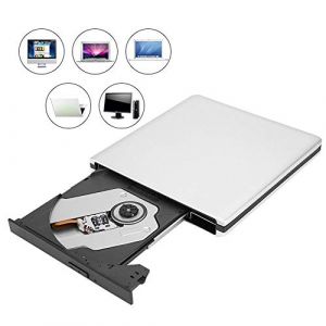 Sutinna USB 3.0 Blu-Ray PC Portable Lecteur Optique Externe, DVD CD BD Writer Recorder Slim Portable Driver Mobile Alliage d'aluminium PC Graveur DVD Externe CD Driver (Lazmin112, neuf)