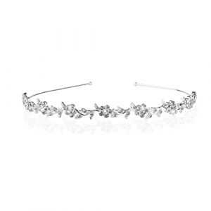 Clyhon Tiara Cristal, Couronne de Mariage pour Femme, Peigne De Mari&eacute;e, Diad&egrave;me de Princesse en Strass, Accessoires pour Proms (Clyhon, neuf)