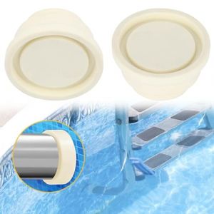 2 Pièces Tampon en Caoutchouc pour Piscine, Protecteur Pare-Chocs pour Piscine Bouchon, Accessoire de Piscine de Pare-Chocs de sécurité d'échelle de Prise en Caoutchouc d'échelle, 2.4x1.5x1.3in (Cimophe, neuf)