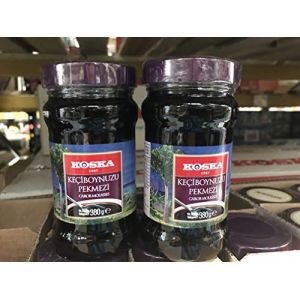 Lot de 2 pots de m&eacute;lasse de caroube Koska - 380 g chacun (Hibisway, neuf)