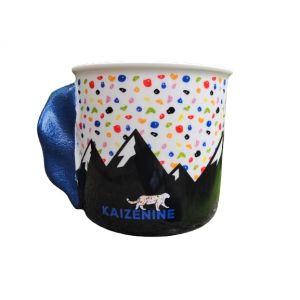 KAIZENINE Tasse d'escalade - Cadeau pour escalade - Cadeau pour grimpeur - Cadeau pour escalade - Fait main - Poignée ne tombe pas - Bleu (KAIZENINE, neuf)