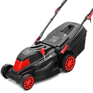 Lehmann Tondeuse à Gazon Électrique pour pelouses Jusqu’à 1000 m², 1600 W, Largeur de Coupe 38 cm, Bac de Ramassage 40 L, Réglage Hauteur de Coupe 5 Positions 25 à 75 mm, 3450 TR/Min (KT-24, neuf)