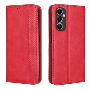 EASSGU Coque pour Samsung Galaxy A05s (6.7" inches), Etui Flip Folio en Cuir PU avec Interrupteur Magn&eacute;tique, [3 Fentes pour Cartes] [1 Portefeuille] Housse - Rouge (EASSGU, neuf)