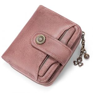 SENDEFN Portefeuille Femme Cuir Porte Monnaie Court Sac d'argent Femmes RFID Blocage Portefeuille Femmes Petit Zippé Portefeuille (Sendefn2018, neuf)