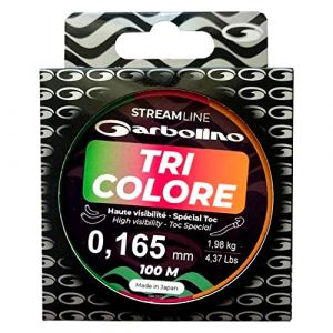 Nylon toc Streamline Garbolino tri-Colore 100 M (Ø 16.5/100) (CARNASPORT, neuf)