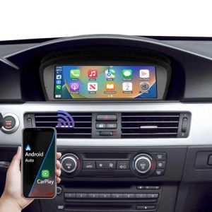 Road Top 8.8 inch Autoradio Carplay sans Fil & Android Auto &eacute;cran&zwnj; pour BMW 3 5 Series E90/E91/E92/E93/E60/E61 2003-2008 ann&eacute;e avec CCC syst&egrave;me, Auto st&eacute;r&eacute;o Touchscreen Radio (Road Top, neuf)