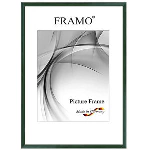FRAMO Cadre photo &eacute;troits 24 x 32 cm en bois massif | Vert fonc&eacute; brillant | Couleur/taille s&eacute;lectionnable | Cadre pour affiches | Puzzles | Photos N&deg;122 (Framecenter24_online, neuf)