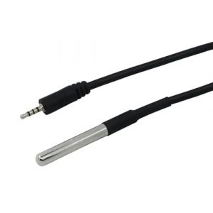 Capteur de température DS18B20, sonde numérique étanche, 1 m, -55 °C à +125 °C, 3,5 mm Jack, compatible Sonoff (1 sonde de température) (Wall-Mall, neuf)