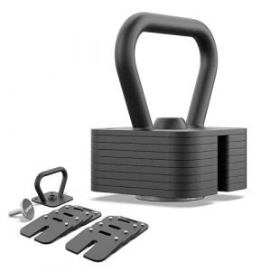 ZIPRO Kettlebell Square r&eacute;glable jusqu'&agrave; 19 kg - Kettlebell r&eacute;glable pour la musculation, le fitness, l'entra&icirc;nement &agrave; la maison (ZIPRO, neuf)