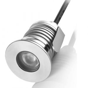 Mini Éclairage Paysager - Spot Encastré Extérieur, Faisceau Lumineux LED 12 V-24V CC, Éclairage Enterré En Acier Inoxydable Étanche IP67, Pour Extérieur/intérieur, Enterré/marches/escaliers(Natural Li (MMZHD-US01, neuf)