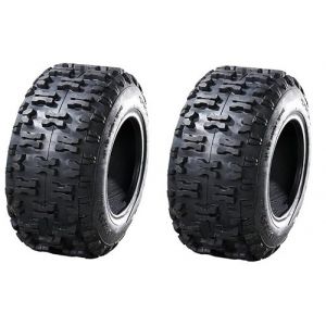 HAKUBA P5016 Lot de 2 pneus de gazon 18 x 6,50-8 18 x 6,50-8 18 x 6,5-8 18 x 6,5-8 pour tracteur à gazon, déneigeur, tondeuse autoportée 6" (INTER TYRES, neuf)