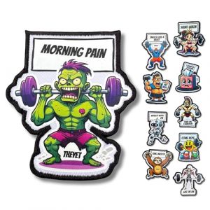 THEYET Patch Brodé & Magnétique pour Sac à Dos Tactique et Ceinture | Écusson Hook & Loop | Morale Patch Airsoft/Tactical | Insigne Unisexe pour Gilet, Sac, Casquette (THEYET, neuf)