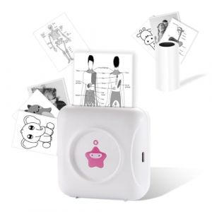 vretti Mini imprimante TP2-Y - Mini imprimante Photo Compatible avec Android et iOS - Imprimante Thermique Portable pour iPhone, Travail, liste, Notes, Journal, Photos, Bricolage, Voyage (vretti-eu, neuf)
