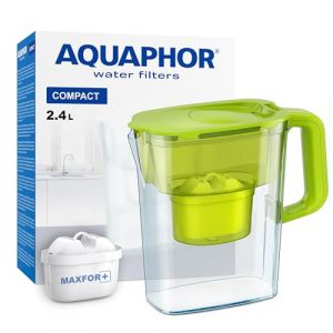 AQUAPHOR Carafe filtrante Compact avec 1 Filtre Maxfor+ 200L - 2,4 l (Vert) (AQUAPHOR France, neuf)