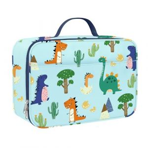 Clastyle Sac Isotherme Repas Enfant Le Monde des Dinosaures, Sac Lunch Box pour Gar&ccedil;on Fille L'&eacute;cole Petit, Sac Dejeuner Vert Tyrannosaurus rex Portable (Changtian_Im&Ex, neuf)