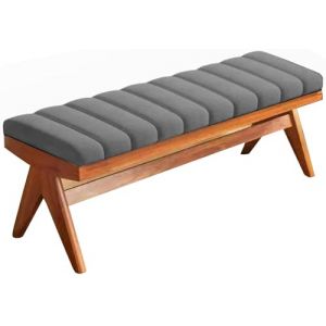 Coussin de Banc sur Mesure Exterieur Interieur Dehoussable Coussin de Banquette 120x40 100 x 35 80x40 150x40 pour Salon ou Balan&ccedil;oire de Jardin, Balcon, Terrasse et Palette(Dark Gray,150x45cm x5cm Thi (JANNE TORRY, neuf)