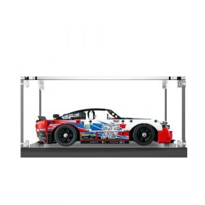 icuanuty Vitrine en acrylique pour Lego 42153 Technic NASCAR Next Gen Chevrolet Camaro ZL1 voiture, rangement et organisation à l'abri de la poussière, pour modèle Lego, dimensions : 35 x 14 x 11 cm (icuanuty EU, neuf)