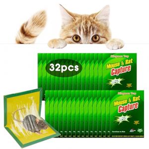 Piege a Souris | 32 Pcs Piege a Rat | Colle Souris Piege | Attrape | Pi&egrave;ge &agrave; Souris | Anti Efficace | Glue | Anti Rongeur | Plaque Collante | Produiti Rat Efficace (JIAZHIHENG, neuf)