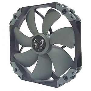 Ventilateur silencieux Scythe Kaze Flex 140 mm, PWM 300-1800 tr/min, cadre rond, vendu &agrave; l'unit&eacute; (Scythe Technology Co.,Ltd, neuf)