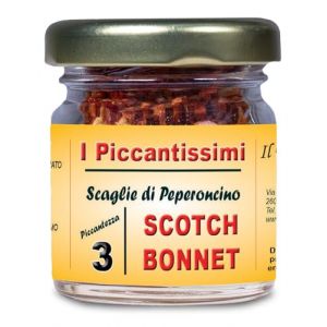 I Piccantissimi - Piment extra fort SCOTCH BONNET en pot (15gr) - Flocons de piment longue conservation - Piment Habanero cultivé avec respect en Italie (300 000 SHU) (I piccantissimi, neuf)
