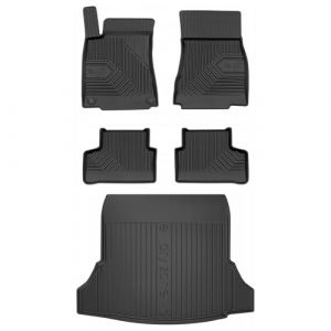 MOTOS Kit de tapis de voiture et de tapis de coffre en caoutchouc pour Mercedes-Benz CLA C118 depuis 2019 Améliorez votre confort de voyage avec tapis antidérapant voiture 3D- Tapis de sol voiture tou (MOTOS EU, neuf)