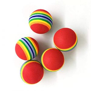 CHICIRIS Balle &eacute;lastique Color&eacute;e, Balle d'exercice d'int&eacute;rieur en Mousse EVA, 20 Pi&egrave;ces, Jouet Doux pour Enfants pour l'entra&icirc;nement et la Pratique Sportive (Bleu + rouge) (Jakexun, neuf)