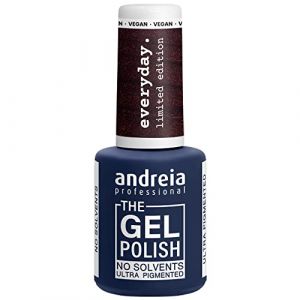 Andreia Professional - The Gel Polish - Gel sans solvant - Collection limitée Couleurs - Couleur ED6 Brun métallique avec un décalage cuivré (LEGEND'HAIR DELTA BEAUTE DISTRIBUTION, neuf)