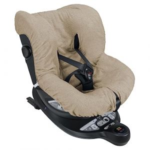 Baby Idea Housse pour siège d'enfant auto universelle 0/18 kg en double éponge de coton, 100% coton, lavable avec passage, sangles - Fabriquée en Italie (Beige) (BABY SANITY, neuf)