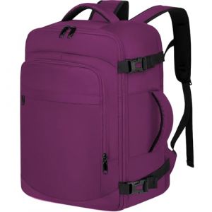 ENZOSUM Baggage Cabine 40x20x25 pour Ryanair Sac à Dos Voyage Cabine Avion 20L Valise Sac de Voyase pour Femme Homme Bagage à Main Sac à Dos Ordinateur 14 Pouces Sous Siège Bagages,Violet (jingtupiju, neuf)