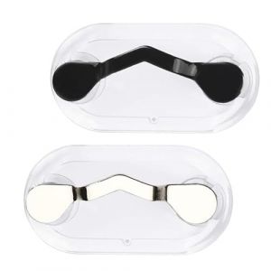 Porte-Lunettes Magnétique,2 PCS Supports magnétiques en Acier Inoxydable pour Lunettes Pinces à Lunettes Pinces à Badges pour Femmes Hommes Lunettes de Soleil et Casques d'écoute (SMZZ Shop, neuf)