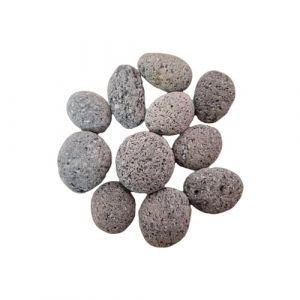 Natunae Zen Pebbles Pierres d'aquarium 3-5 cm (500 g) Pierres naturelles Décoration d'aquarium Lave noire Aquascaping, Terrarium, Nano bassin (KINZI, neuf)