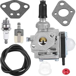 ZAMDOE Kit de carburateur pour Kawasaki Th43 Th48 Moteur Tondeuse à Gazon Outil de Jardinage extérieur, avec Joint de Ligne de Carburant Bougie d'allumage pièces de Moteur (ZAMDOE, neuf)