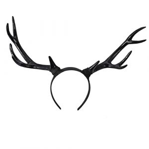 WOONEKY Bandeau d'orignal de Noël bandeau noel bandeau bois de renne cerceau de cheveux en bois de cerf pinces à cheveux pince à cheveux bandeau en bois de cerf cerceau de cheveux de noël (Jan Yagers, neuf)