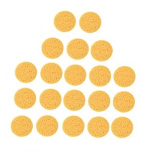 Healvian 60 pièces Éponges Démaquillantes Rondes Réutilisables Mousse Douce pour Application Maquillage et Nettoyage Visage (Le Sengyu, neuf)
