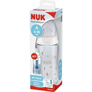 Nuk Biberon Silikon FC+ Temp contr. pa 300 ml m 6-18 m (atundo-shop, neuf)