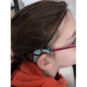 Bandeau fin pour le maintien des impalnts et prothese auditive serre tete anti perte (Noir, Taille unique extensible) (SOFIZZE, neuf)