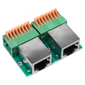 Namvo 2 pi&egrave;ces. Connecteur Ethernet RJ45, Pince RJ45 8P8C Femelle vers Adaptateur 8 Broches, connecteur d'interface r&eacute;seau sans Soudure RJ45 avec PCB (BUYBOXSTAR, neuf)