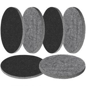 6 Feutre de polissage 125 mm disque de polissage pour ponceuse excentrique tampon de polissage feutre verre tampons de polissage de voiture 125 mm tampon de feutre Velcro (LongZYU, neuf)