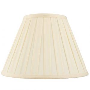 Abat-jour tambour conique 30,5 cm &ndash; Housse en tissu pliss&eacute; &ndash; Style traditionnel classique propre &ndash; Lampe de table ou de sol &ndash; Couvercle d&rsquo;ampoule &ndash; R&eacute;ducteur d&rsquo;abat-jour fourni (LoopsDirect, neuf)