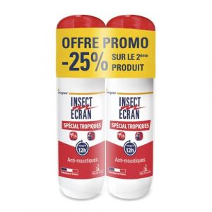 Insect Ecran R&eacute;pulsif Peau Sp&eacute;cial Tropiques Lot de 2 x 75 ml (BIOSAMPLE, neuf)