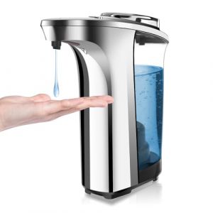 HMJIA Distributeur Savon Automatique 500ml Distributeur de Savon Automatique sans Contact 5 Niveaux de Savon R&eacute;glables Distributeur de Savon avec Capteur pour Salle de Bains et Cuisine (Argent) (harmattan-eu, neuf)