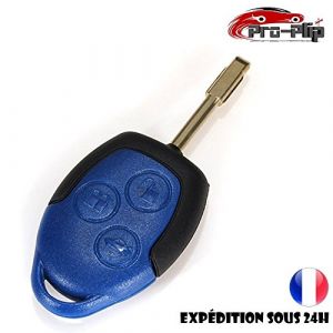 CLE PLIP Compatible avec Ford Transit Coque TELECOMMANDE Bleue @Pro-Plip (Pro-Plip, neuf)