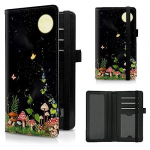 CGFGHHUY Porte-ch&eacute;quier Motif Tortue de Mer Vert en PU pour Ch&egrave;que Personnel avec Emplacements pour Cartes et Porte-Stylo et Sangle &Eacute;lastique pour Doublons de Ch&egrave;ques, 7.28 x 3.93 inch (CGFGHHUY, neuf)