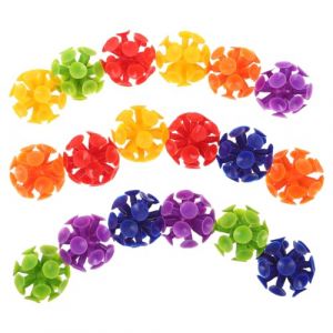 SWOOMEY 18 balles &agrave; ventouses &agrave; Lancer - Jeu de Lancer et d'attraper pour Enfants - Fournitures d'anniversaire pour gar&ccedil;ons et Filles, pour l'int&eacute;rieur et l'ext&eacute;rieur, Aire de (uoopiy, neuf)