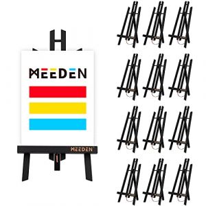 MEEDEN 40cm Chevalet de Table: 12PCS Chevalet Bois pour Peinture Toile Photo - Mini Chevalet Peinture Portable pour Adulte Artiste Débutant (MEEDEN ART FR, neuf)