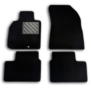 Tapis de sol pour Nissan Micra K13 (2010-2016), sur mesure, antidérapant, talonnette en caoutchouc renforcé, Noir (MTC Automotive, neuf)