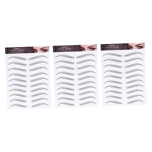 FRCOLOR Lot De 3 Autocollants Pour Sourcils 6d Effet Naturel Instantané Effet Cheveux Compacts Pour Le Maquillage Des Femmes (White Beach, neuf)
