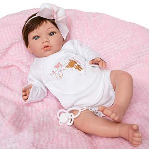 MARÍA JESÚS Poupée Reborn, Bebe Reborn avec Effet tête tombante, Rougeurs et Poids spécial 2kg, Bébé Reborn 48cm, Bebe Reborn Fille Poupee Silicone, Poupee Reborn, bébé Reborn réaliste (MJB Corporation, neuf)