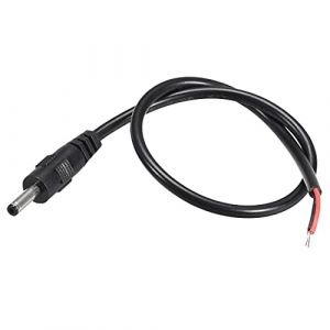 sourcing map 5pcs DC Puissance 3.5mm x 1.35mm 1A 30cm Baril M&acirc;le Bouchon Connecteur Pigtail (Weisser Berg, neuf)