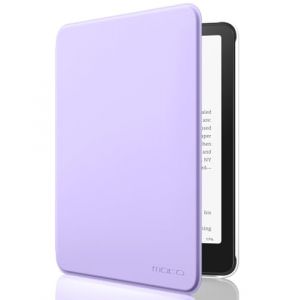 MoKo Étui Compatible avec 7" Kindle Paperwhite (12th Generation-2024) and Kindle Colorsoft Signature Edition 2024, Etui léger avec Auto Wake/Sleep pour Kindle Paperwhite 2024, Lilas (Amoi Channel, neuf)